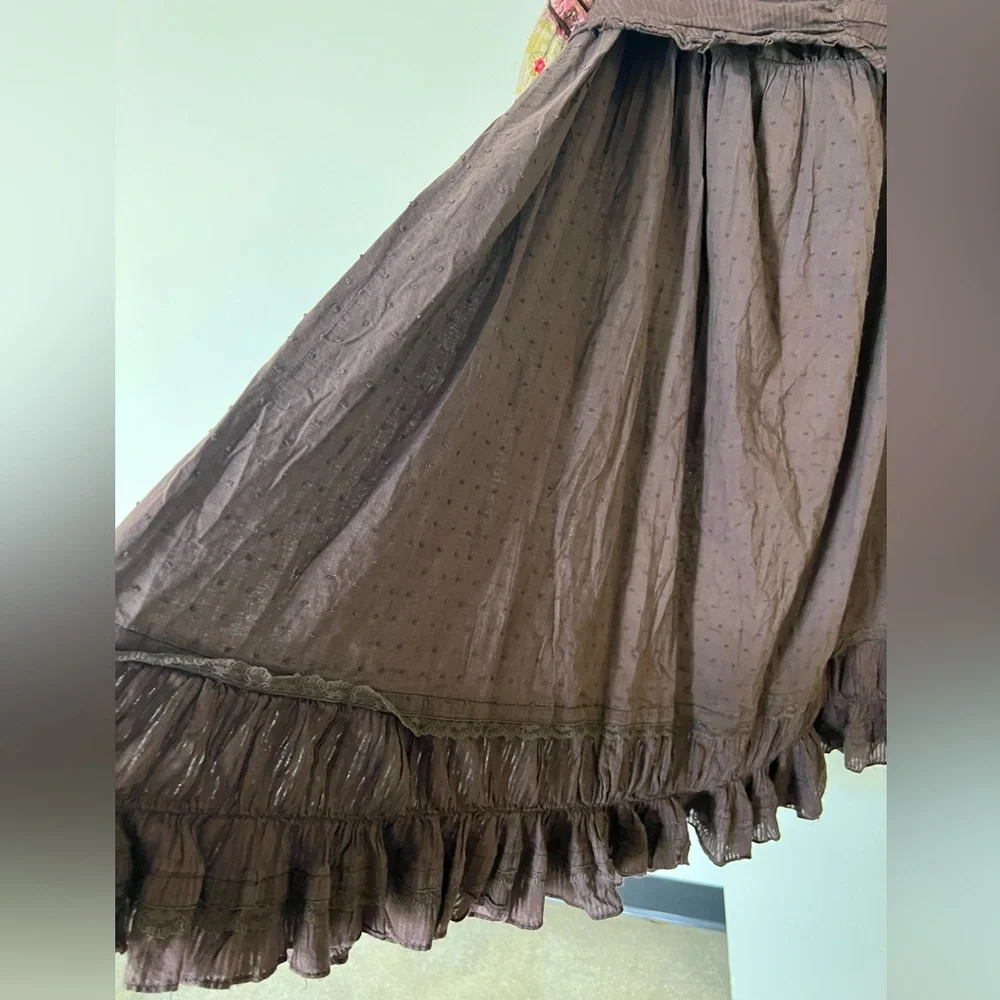 Vintage cotton skirt / size medium - Picture 9 of 14